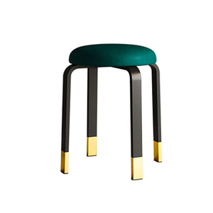 Round Stool Soft Cushions Dining Chair Living Room Sponge Stool Sillas Wholesale Stacked Leisure Chairs