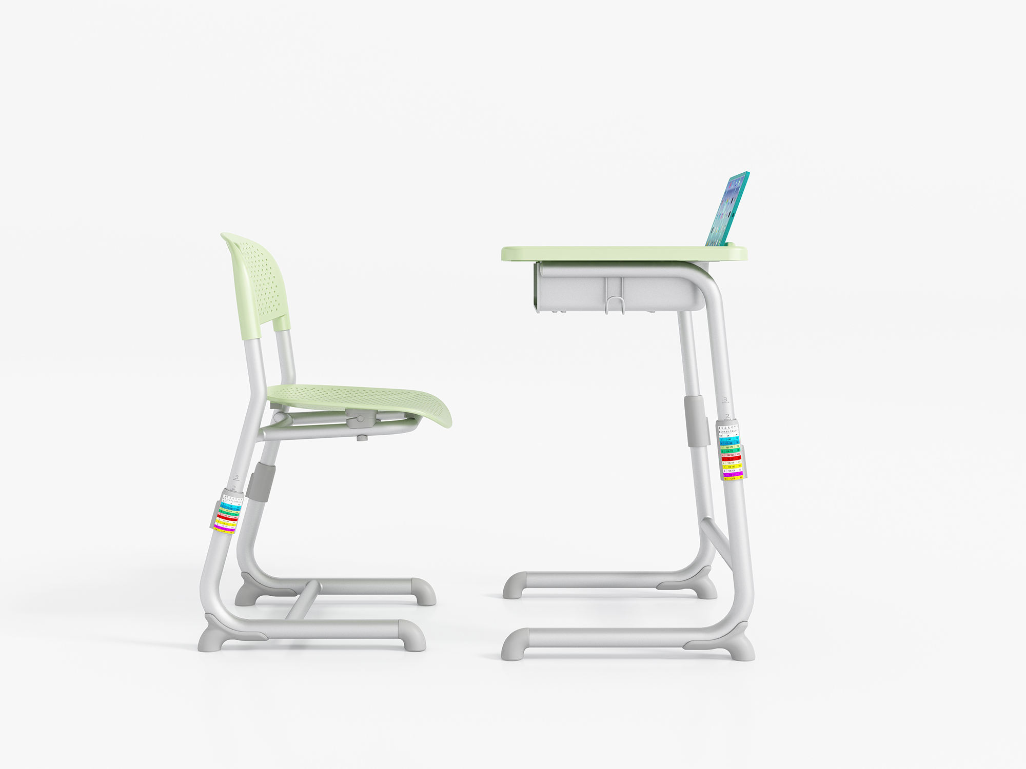School desk and chair adjustable height in classroom sets mesas