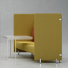 New Trend American Style Waterproof Fabric Cover with Good Quality Sponge Cushion Comfortable Modern Private Office Sofa Booth
