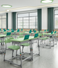 School Desk and Chair Metal Sets Color Material Origin School desk and chair adjustable height in classroom sets mesas