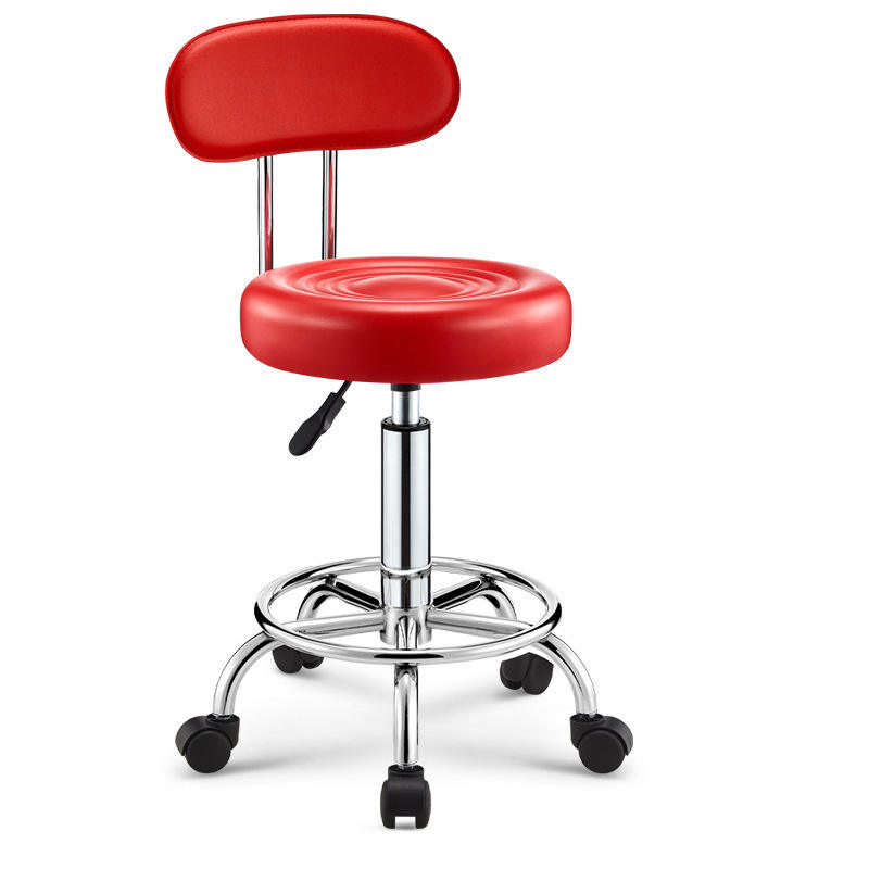 Medical Spa Salon Drafting Rolling Stool with Back, Bar Drafting Chair , Adjustable, Swivel Chair