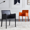 Leather Metal Foot Bar Chair Stool Commercial Furniture sillas Dining Room Chair Modern Simple Light Luxury Bar Chair