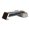 Office Computer Table Home Desk L Shape Executive Manage Table desk home office desk mesas WITH CABINET oak wood