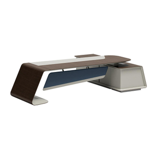 Office Computer Table Home Desk L Shape Executive Manage Table desk home office desk mesas WITH CABINET oak wood