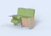 Luxury high quality sponge cushioned church auditorium cinema chair stackable chair