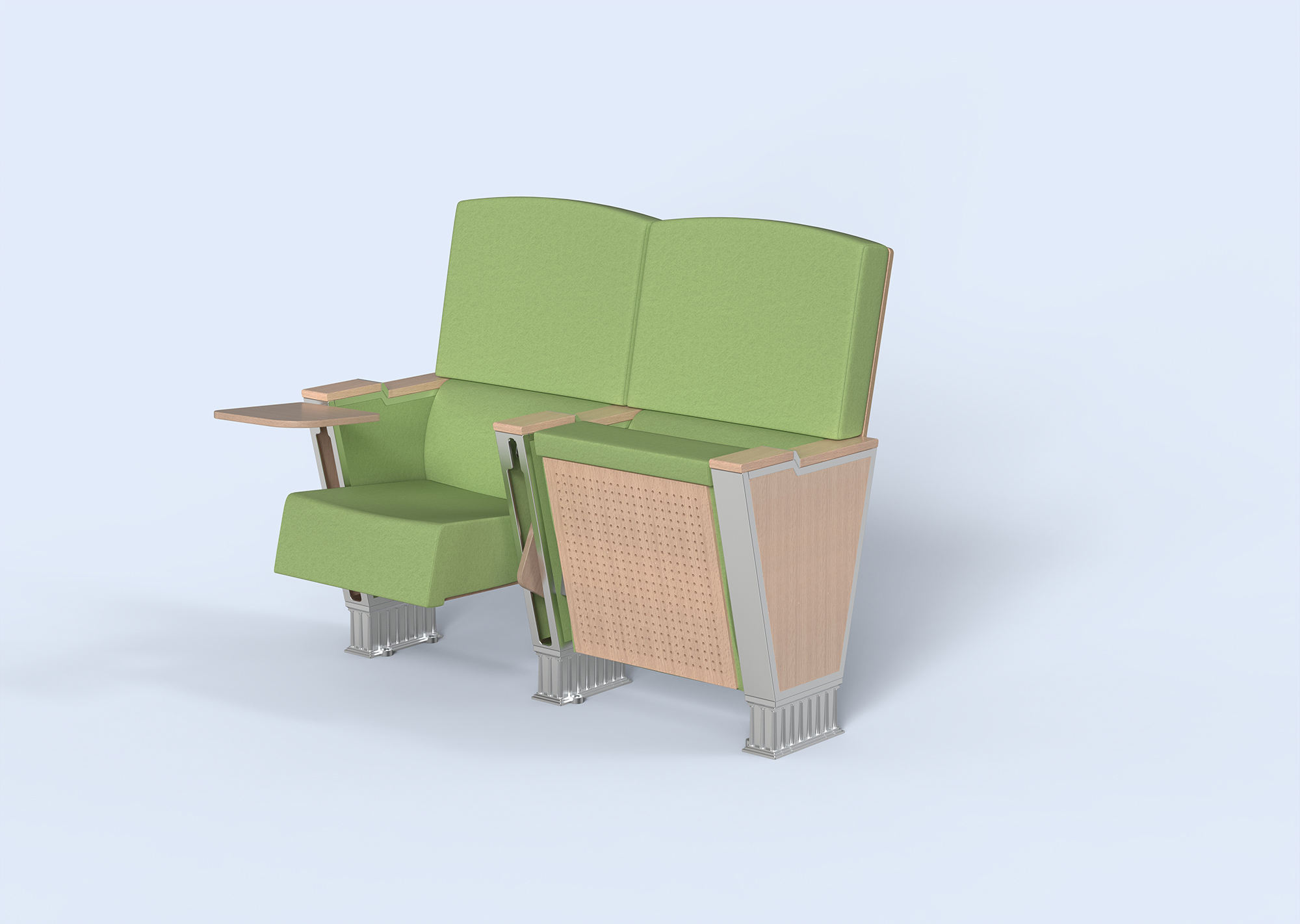 Luxury high quality sponge cushioned church auditorium cinema chair stackable chair