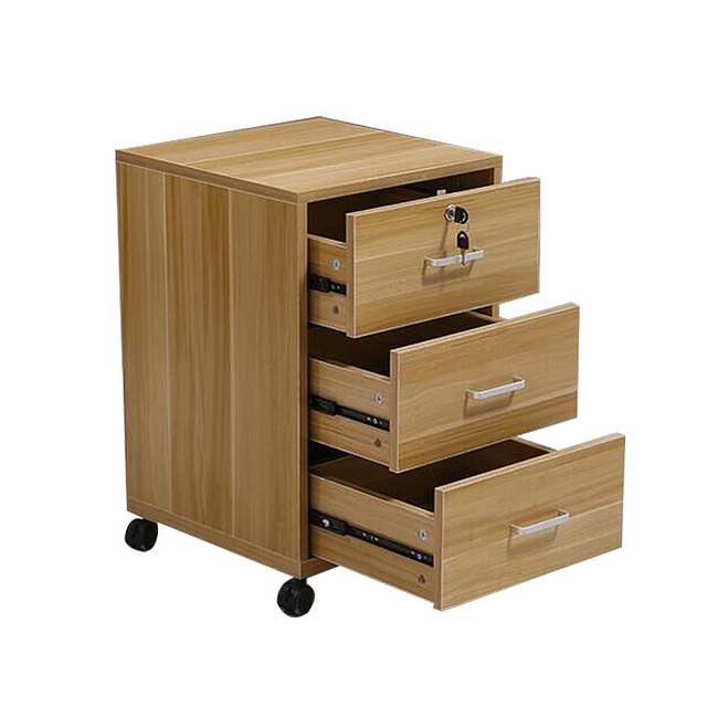 Round Corner Mobile Rolling Drawers Pedestal Filing Office Cabinets Furniture under Desk
