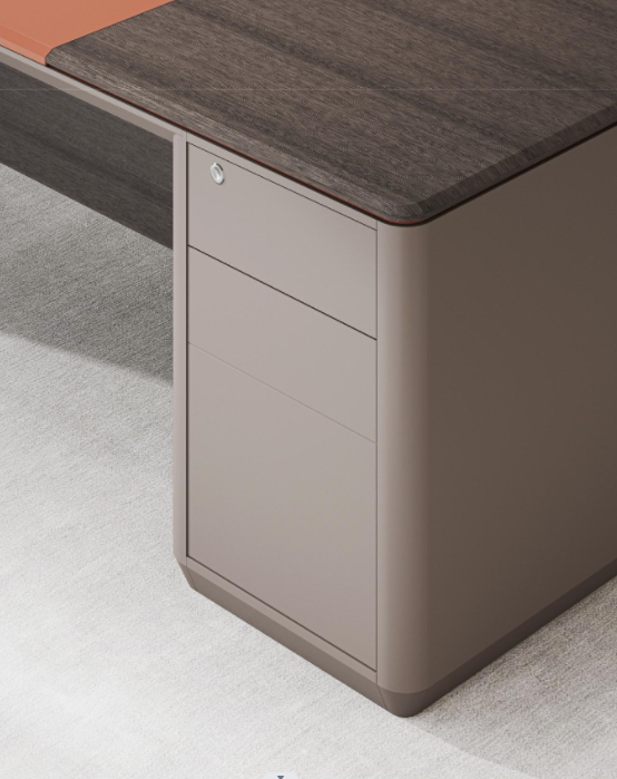 Modern high tech custom luxury executive L shape wooden CEO room manager office desk