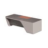 Modern high tech custom luxury executive L shape wooden CEO room manager office desk