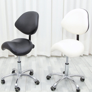 Ergonomic Saddle Chair - Comfortable Saddle Swivel Stool with Backrest for Kitchen, Salon, Spa, Tattoo,Paint, Pedicure, Massage