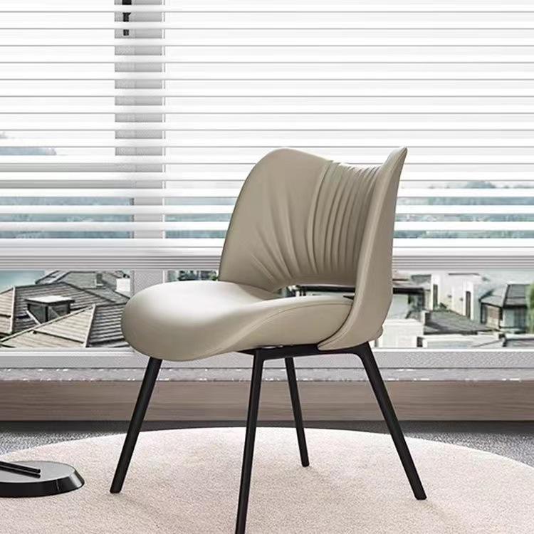 Wholesale Italy Style Dinning Chairs Luxury Classic Design Living Room Carbon Steel Frame Restaurant Used Leather Dining Chairs