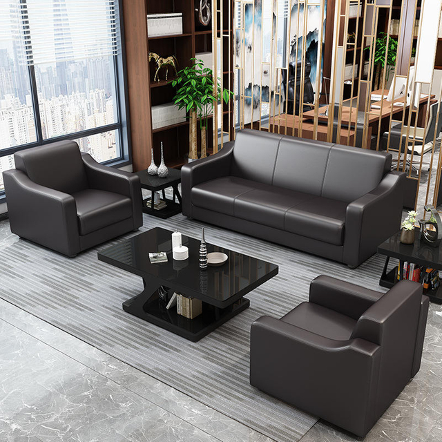 Home Office Sofa Set Modern Design Leather Couch Sofa Reception Area Commercial Furniture High Quality Sofas For The Living Room