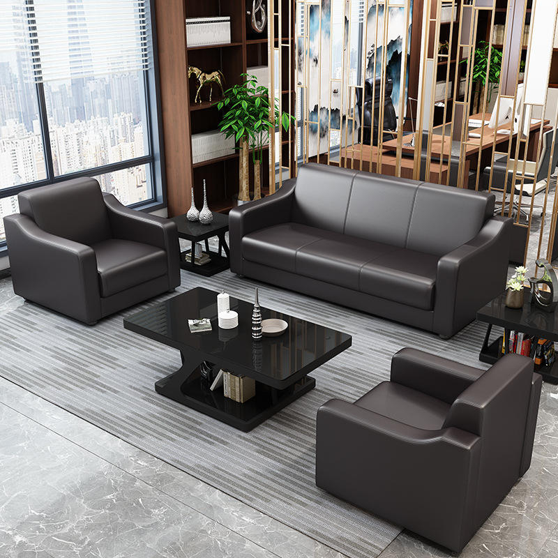 Home Office Sofa Set Modern Design Leather Couch Sofa Reception Area Commercial Furniture High Quality Sofas For The Living Room
