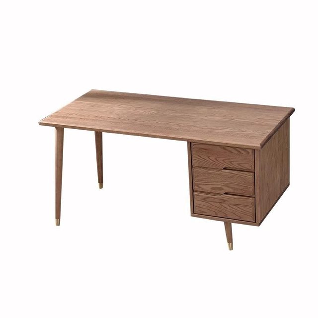 Full Solid Wood Desk Nordic Simple Combination Computer Desk Rubber Wood Timber Desk Study Furniture Manufacturers Wholesale