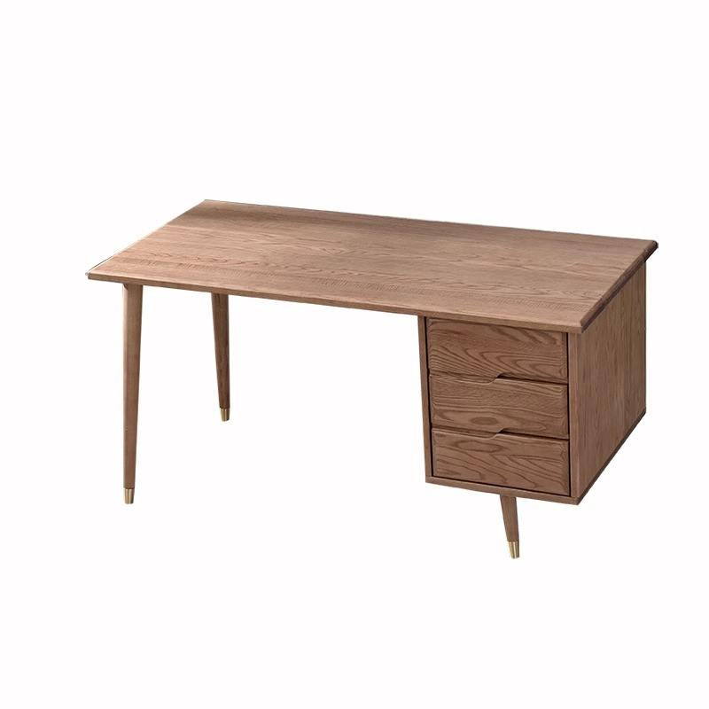 Full Solid Wood Desk Nordic Simple Combination Computer Desk Rubber Wood Timber Desk Study Furniture Manufacturers Wholesale