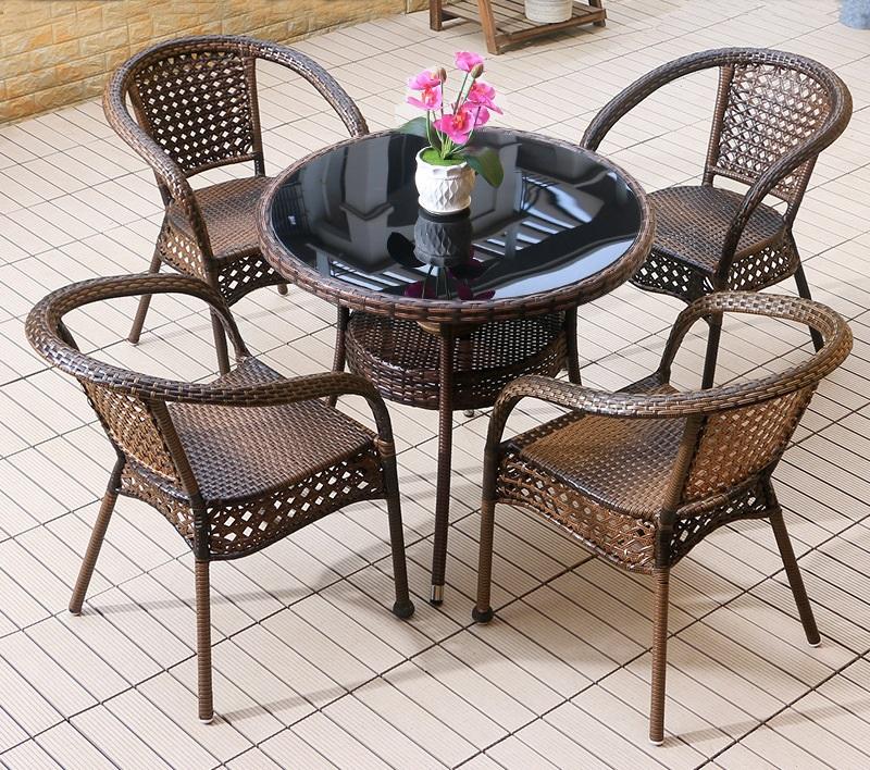 Wholesale outdoor rattan Chair steel structure High Quality Chair Armrest Rattan Seat And Dining Chair
