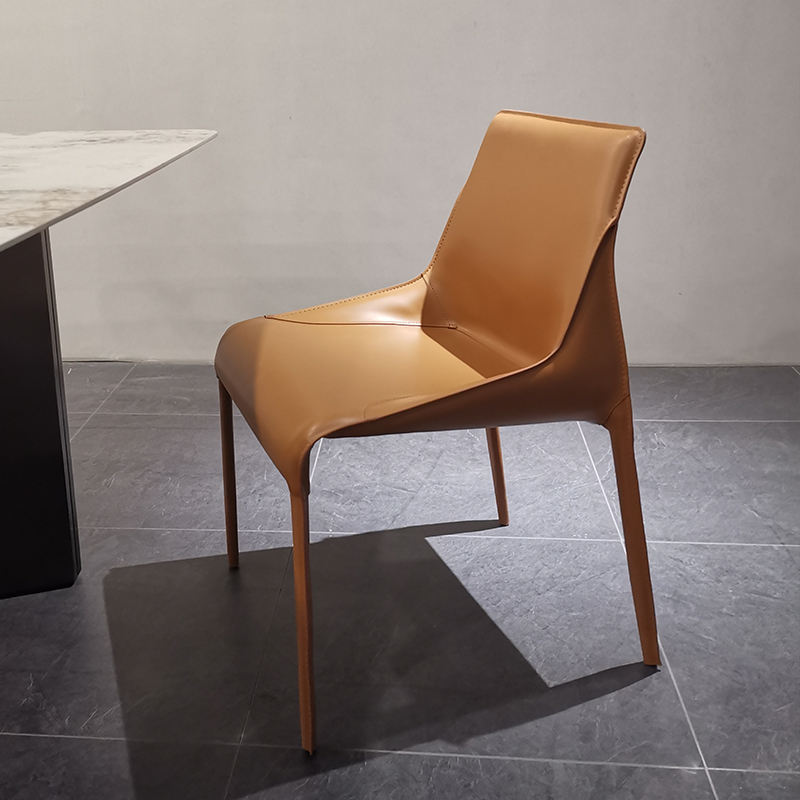 wholesale customize french style luxury upholstered leather dining chair set for restaurant hotel vill