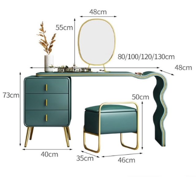 Makeup Vanity,Vanity Desk with Drawer Vanity Table Set
