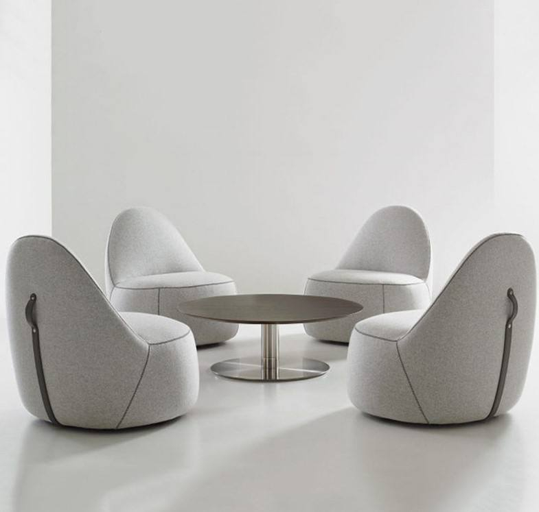 European Style Office Used Modern Meeting Waiting Room Couch Leisure Comfortable Fabric Surface With High Quality Sponge Sofa