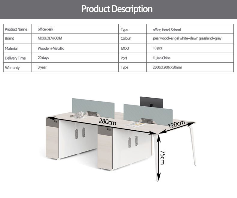 Home Executive Work Desk Modern Wooden Study Writing Student Computer Table Office Desk With Drawer