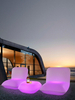 remote control rgb color changing battery rechargeable plastic illuminated cube seat outdoor bar nightclub led cube chair light