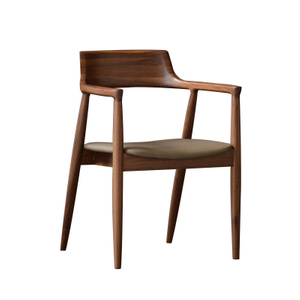 Wooden Dining Chair Commercial Furniture sillas Dining Chair With Pu Leather Cushion for Hotel restaurant wooden chair