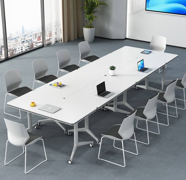 training table classroom student college desk move wheels foldable training office desk home office desk commercial furniture