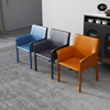 Leather Metal Foot Bar Chair Stool Commercial Furniture sillas Dining Room Chair Modern Simple Light Luxury Bar Chair