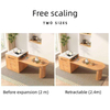 Solid Wood Dining Table Multi-functional Desk And Chair Combination Rock Slab Square Dining mesas Dining Room Table