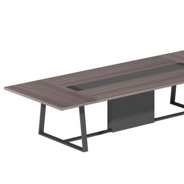 Glass conference table Modern Luxury Meeting Table Set Design office wooden long conference meeting table office desk