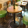 Modern coffee shop booth seating leather button restaurant sofa wood cafe table and chairs set restaurant furniture