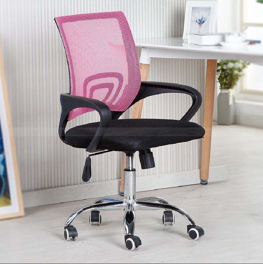 Mid Back Desk Chair, Ergonomic Mesh Computer Chair Executive Height Adjustable Swivel Task Chair with Lumbar Support Armrest