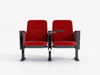 Luxury Leather High quality durable comfortable church auditorium cinema chair stackable chair
