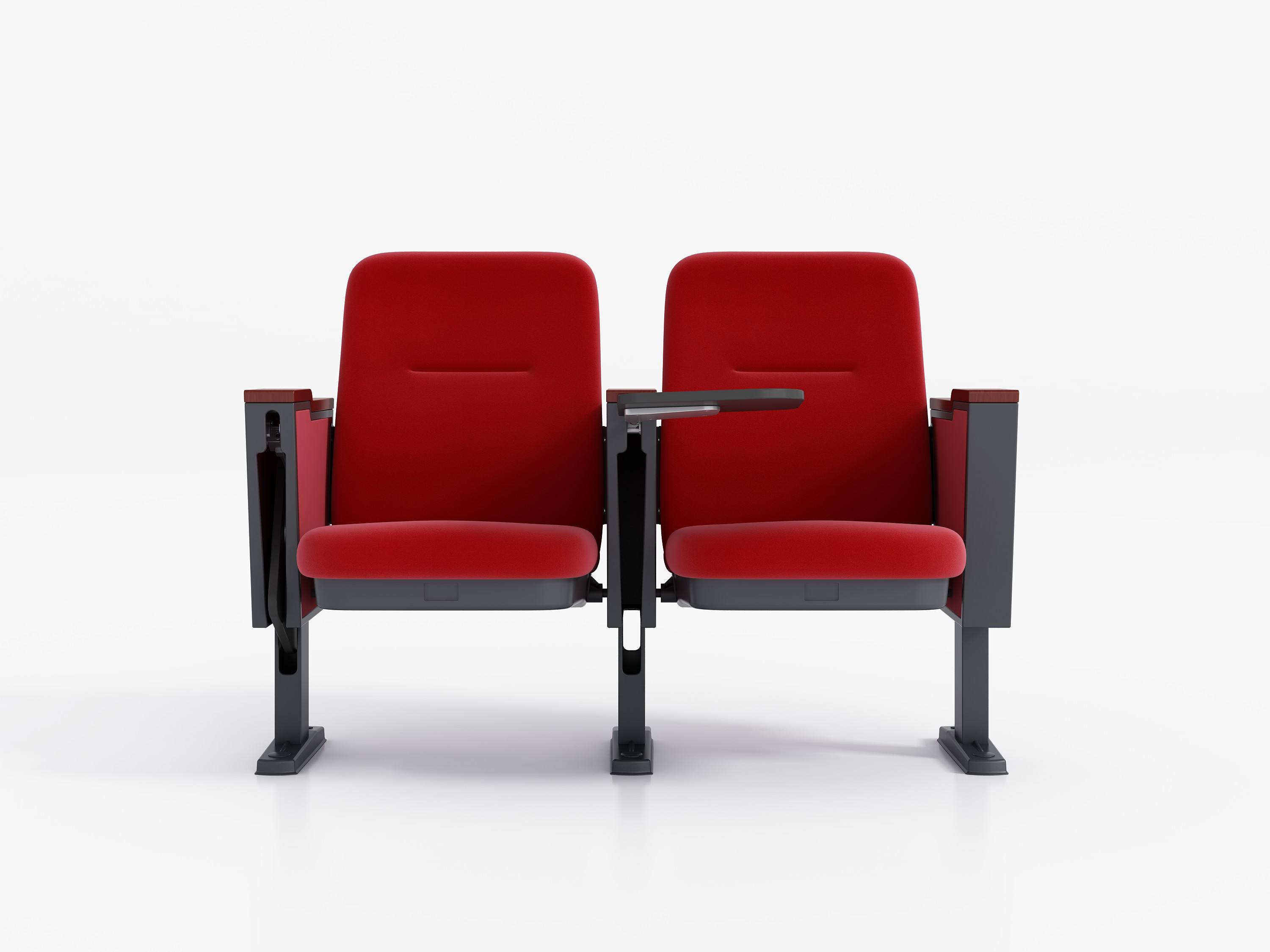 Luxury Leather High quality durable comfortable church auditorium cinema chair stackable chair