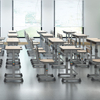 School Furniture Double Seater table seat adjustable student desk and chair customizable sets stackable chair classroom sets