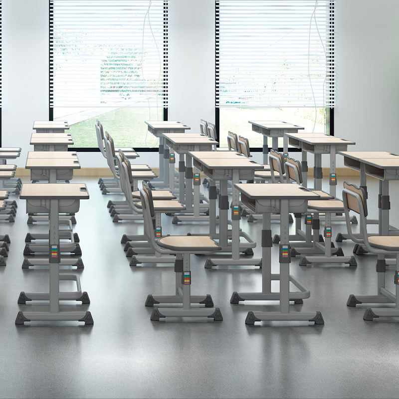 School Furniture Double Seater table seat adjustable student desk and chair customizable sets stackable chair classroom sets