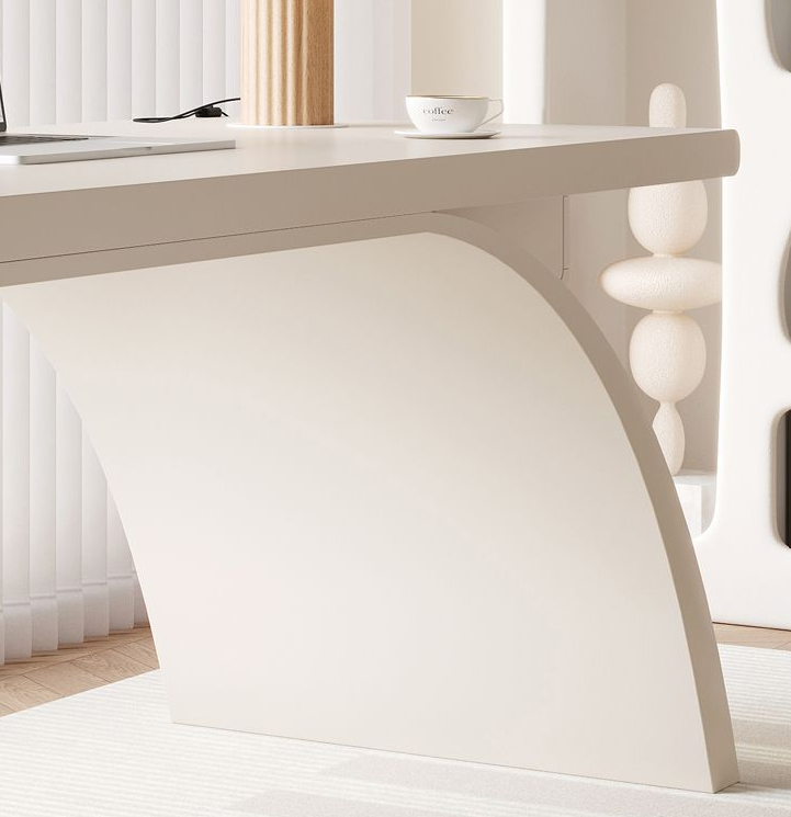 Modern simple Italian light luxury family office computer sintered stone desk with drawers
