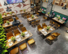Nordic Wooden Dining Chair Commercial Furniture sillas Dining Chair With Pu Leather Cushion for Hotel restaurant wooden chair