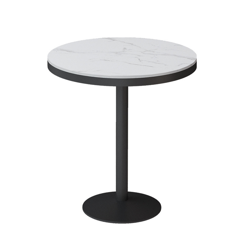 White 12mm Sintered Stone Restaurant Dining Table