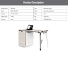 Low price european style modern appearance general use multi furniture bureau sets small corner home office desk for home office