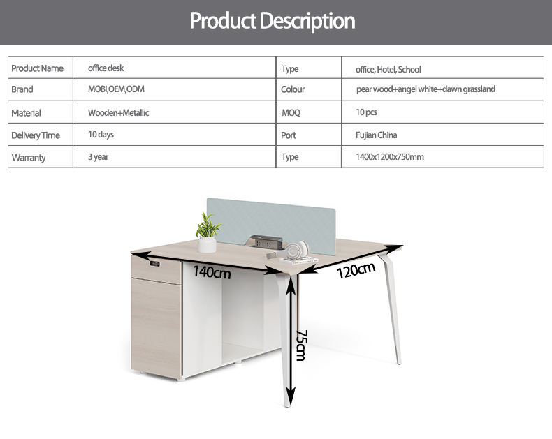 Commercial workstation modular office furniture modern executive office desk