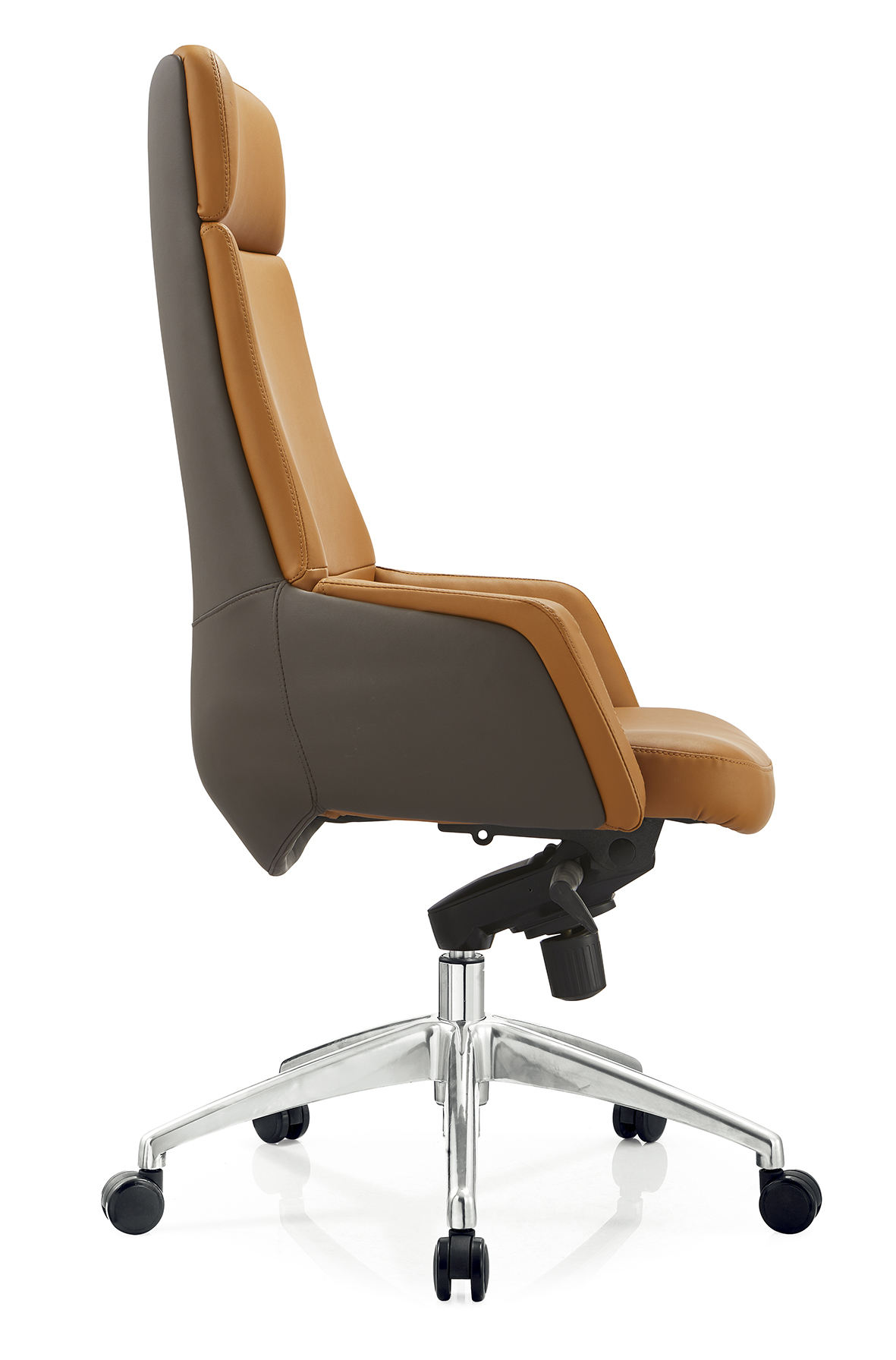 Comfortable executive swivel wheels leather mesh furniture black rolling ergonomic office chair furniture sillas