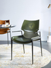 Home Furniture Nordic Luxury Modern Design dining chairs Upholstered green leather Restaurant Dining Room Chairs For Restaurant