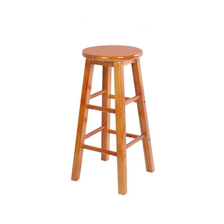 Solid wood bar stool Counter Height Barstool Round chair Seat for bar and leisure area