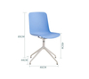 Wholesale Plastic Seat Metal Wooden Frame Training Chair With Armrest Modern Conference Chair Meeting Room Stackable Chair
