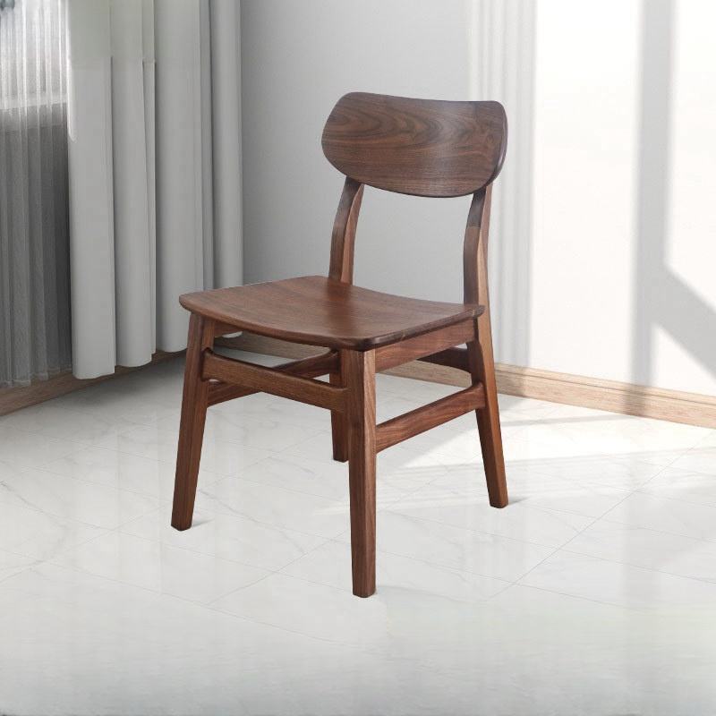 Nordic Solid Oak Wood Butterfly Chairs Theme Restaurant Chairs Modern American Dining Chairs Home Backrest Leisure Stool