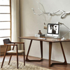 Wooden Dining Chair Commercial Furniture sillas Dining Chair With Pu Leather Cushion for Hotel restaurant wooden chair