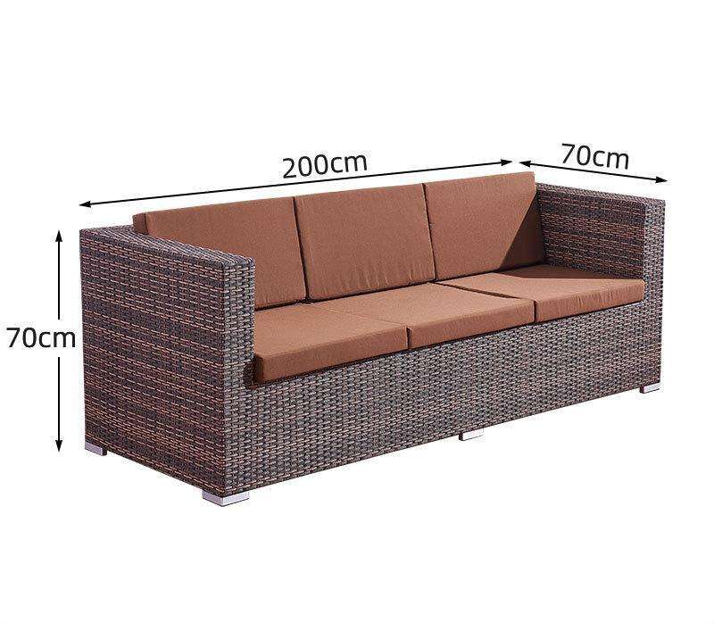 Modern Garden Patio Table And Chairs Set Waterproof Cushions Sofa Outdoor Furniture Sofas Sets PE Rattan Sofa Sillas