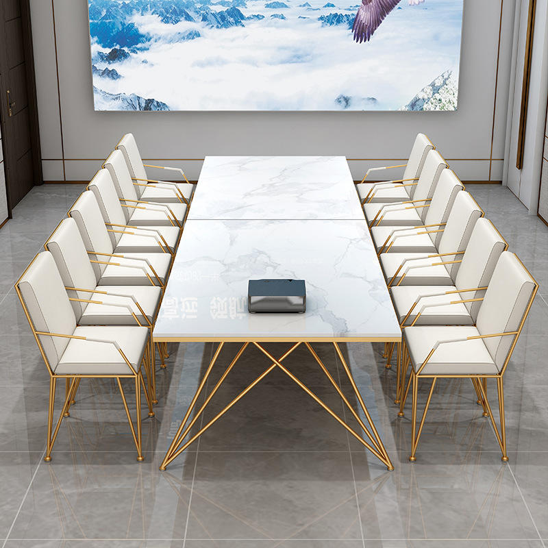 Wire Leg Dining Table Dining Room Furniture Marble Slate Rock Tabletop Dinner Table home office desk commercial furniture mesas