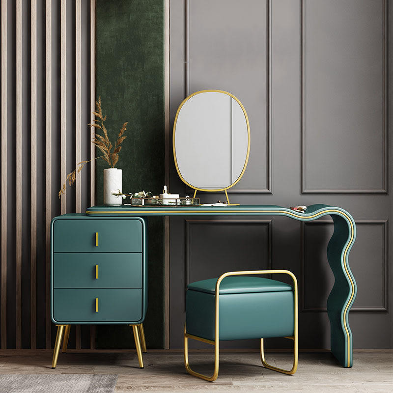 European Modern Bedroom Dressers Elegant Dressing Table Nordic Home White Desk Italian Fashionable Vanity Makeup Table